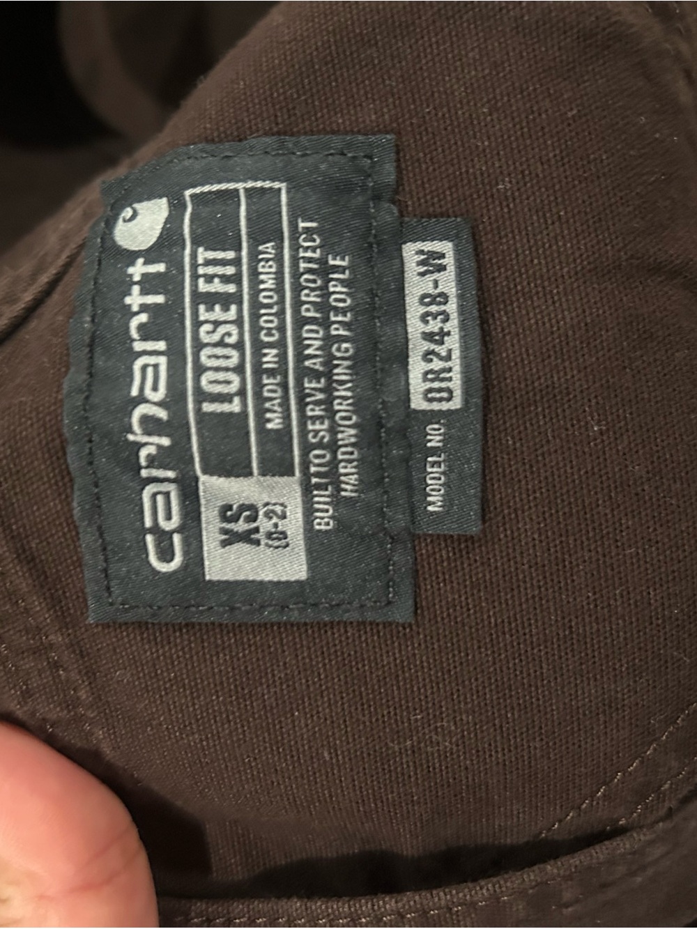 Carhartt Dark Brown loose fit Overalls - Picture 9 of 12